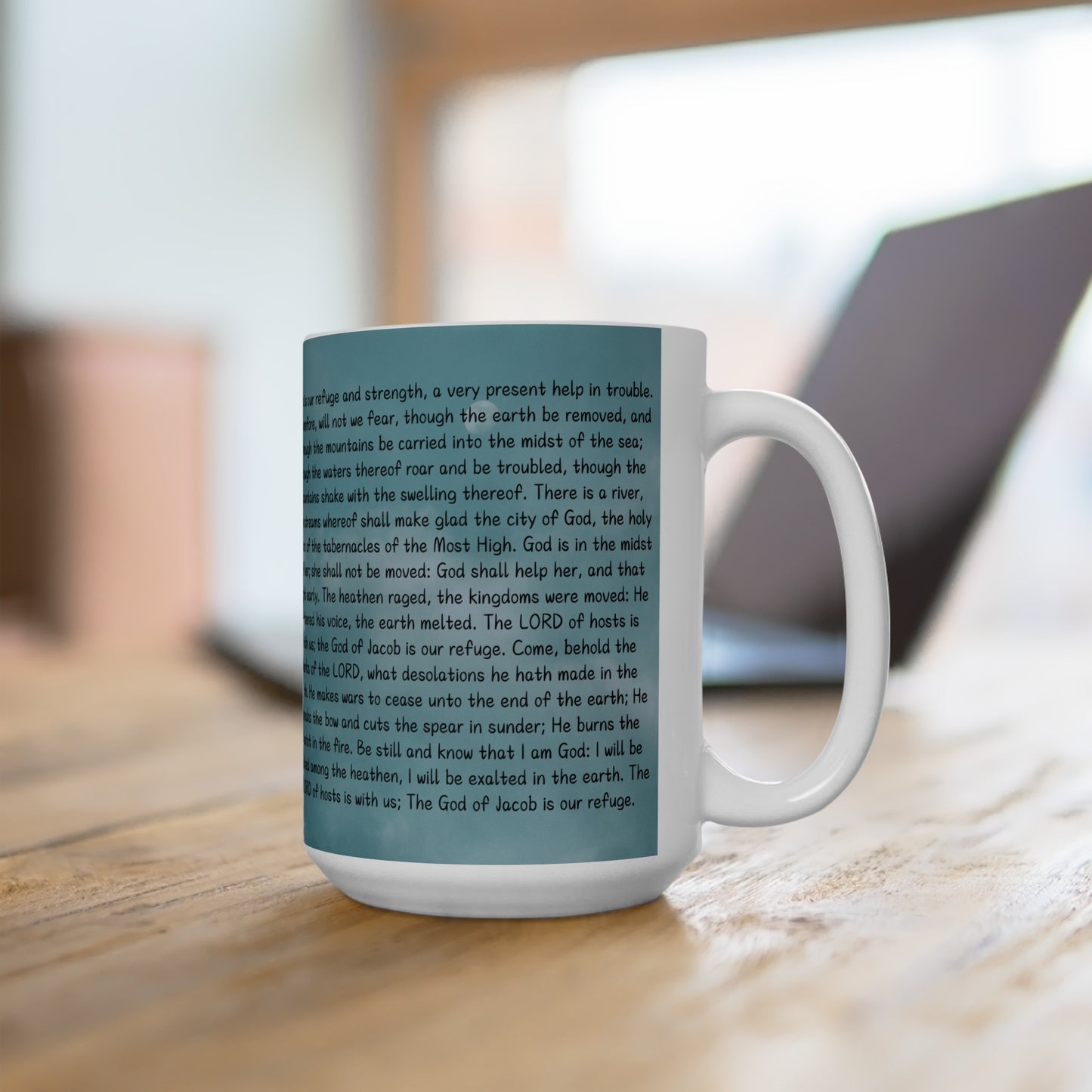 Bible Series - Psalm 46 Ceramic Mug 15oz