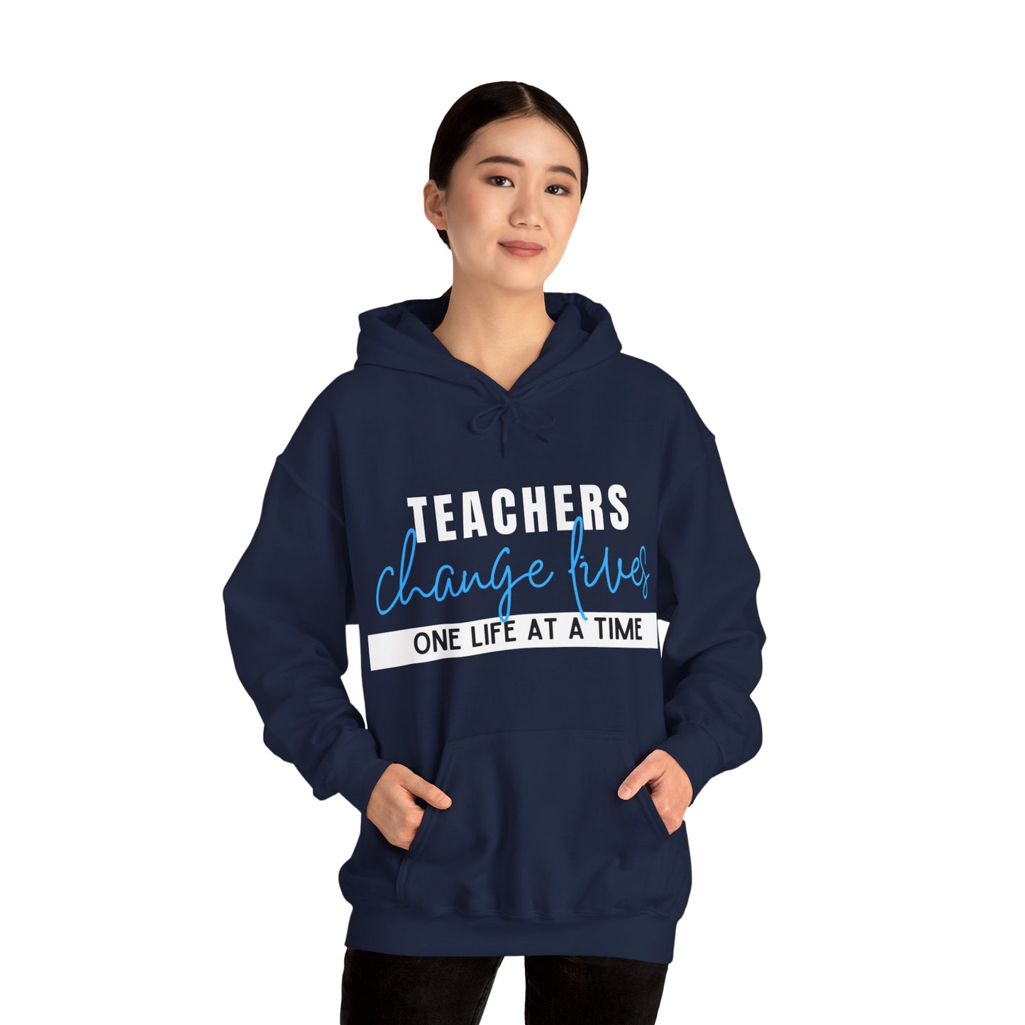 Teachers Change Lives Unisex Heavy Blend™ Hooded Sweatshirt