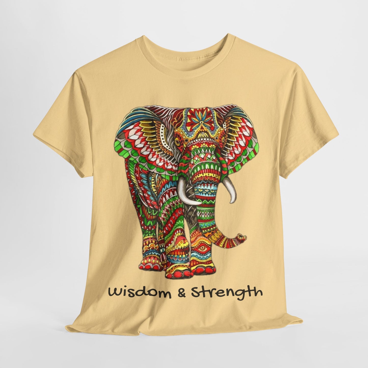 Colored Elephant Unisex Heavy Cotton Tee