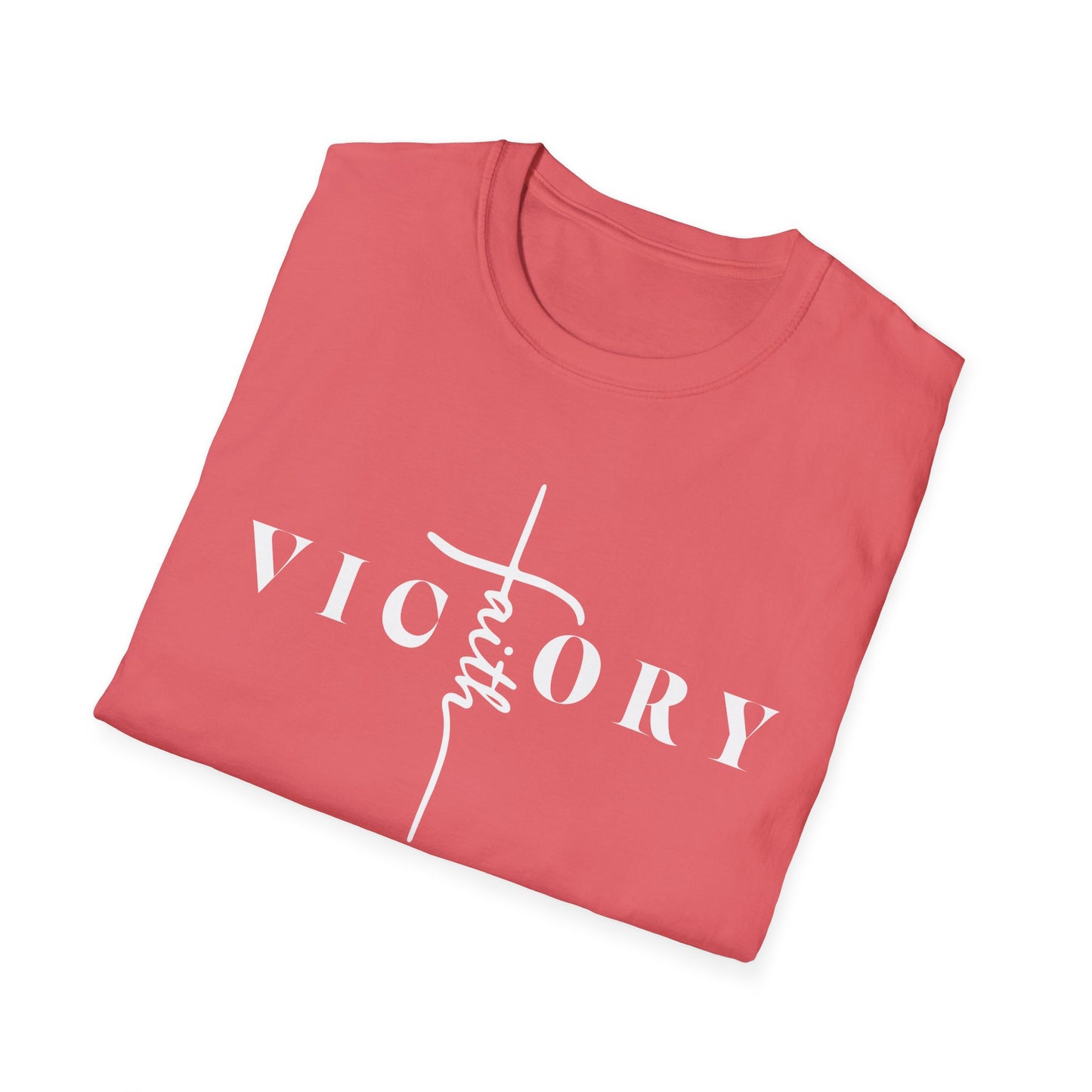 Faith & Victory Unisex Softstyle T-Shirt - Spiritual Inspirational Tee