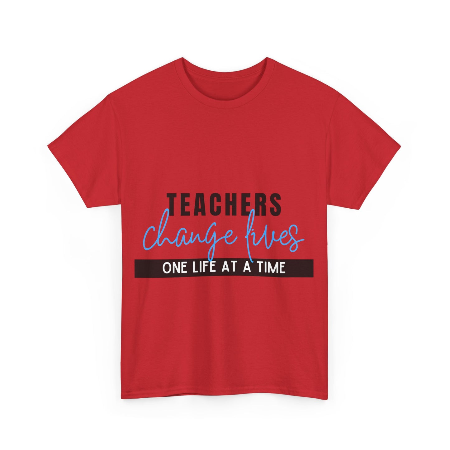 Teachers Change Lives Unisex Heavy Cotton Tee