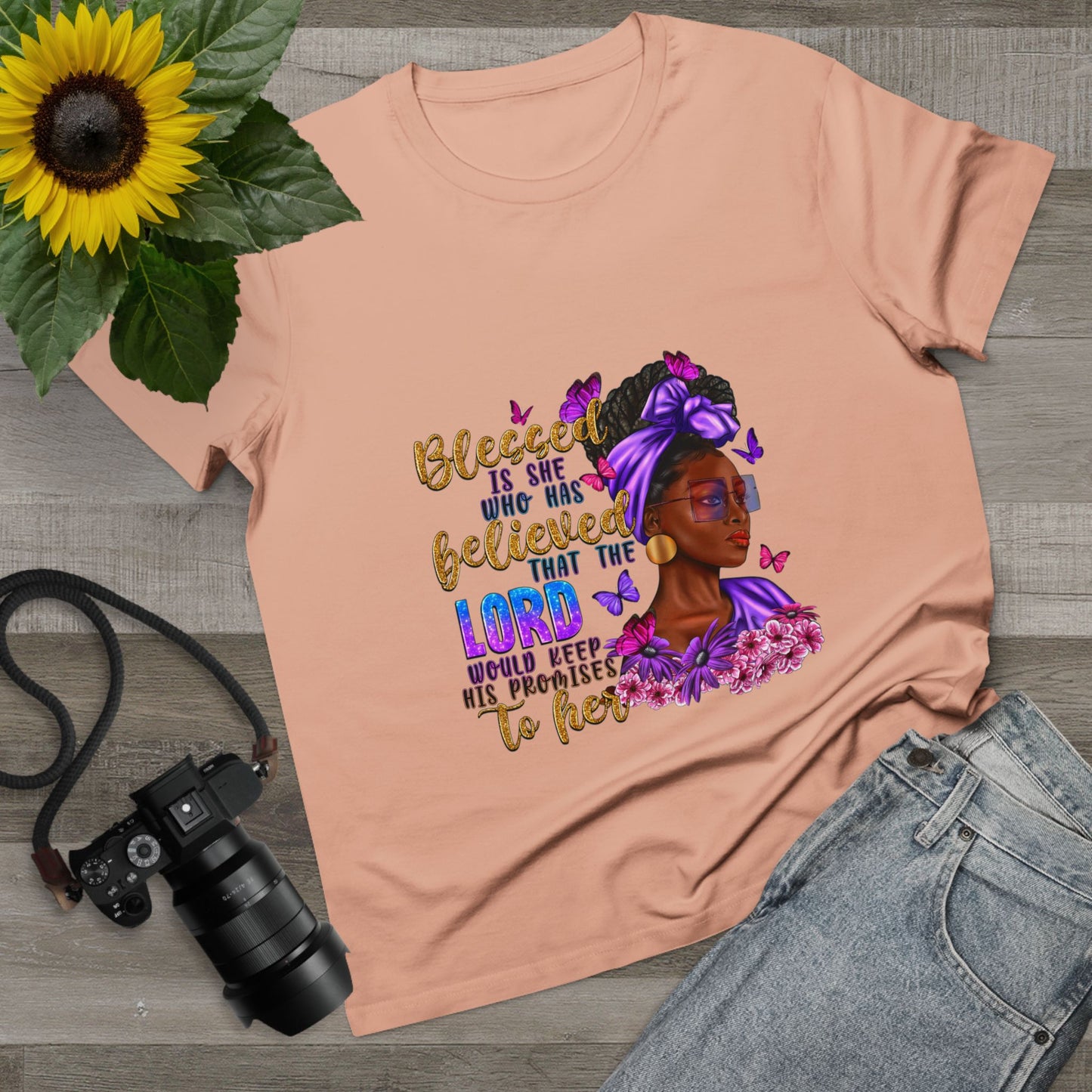 Inspirational Women’s Maple Tee - Blessed is She Design