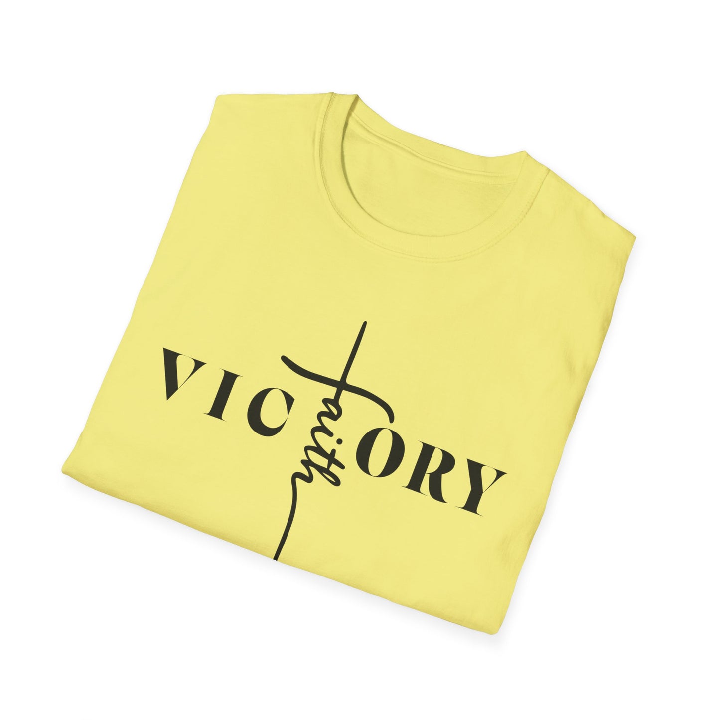 Faith & Victory Unisex Softstyle T-Shirt - Spiritual Inspirational Tee