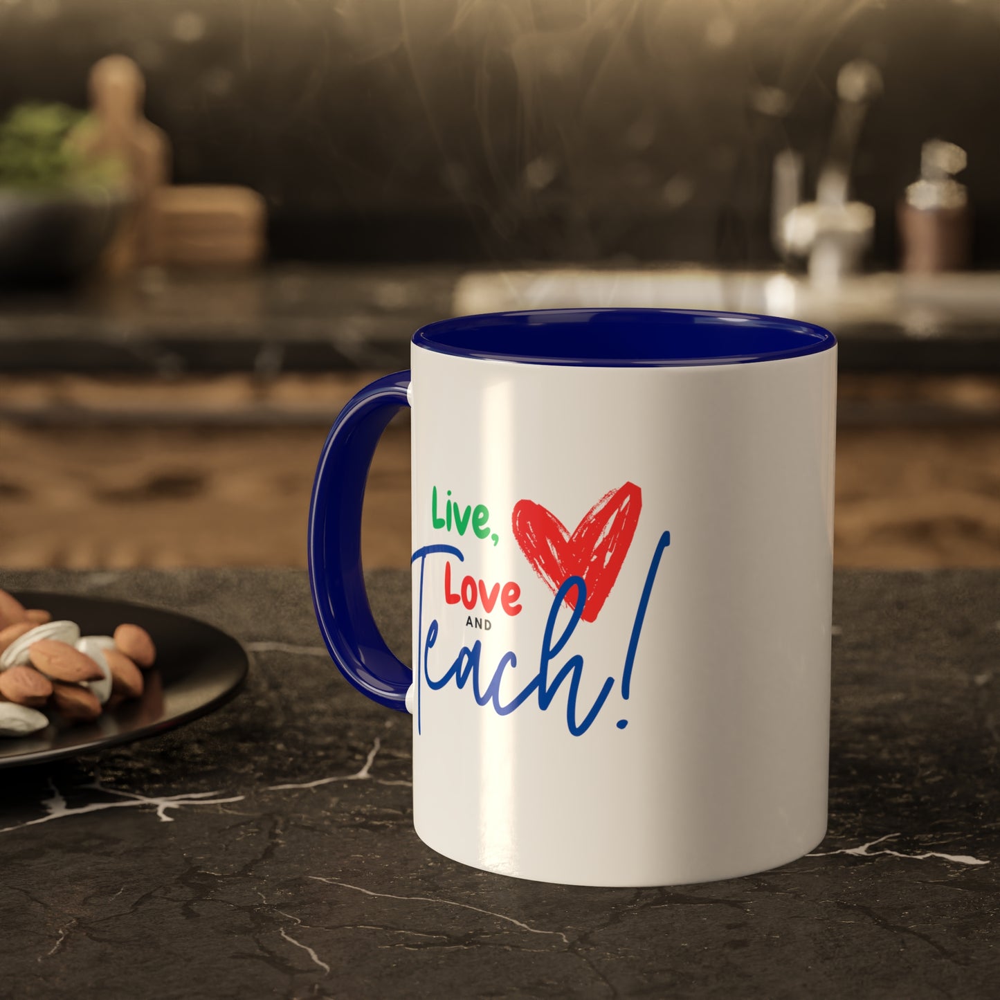 Teacher Series - Live Love Teach Colorful Mugs, 11oz