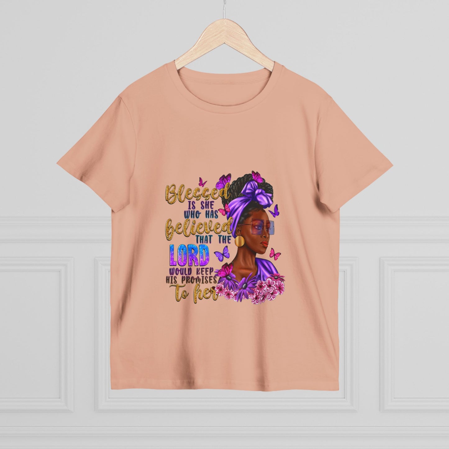 Inspirational Women’s Maple Tee - Blessed is She Design