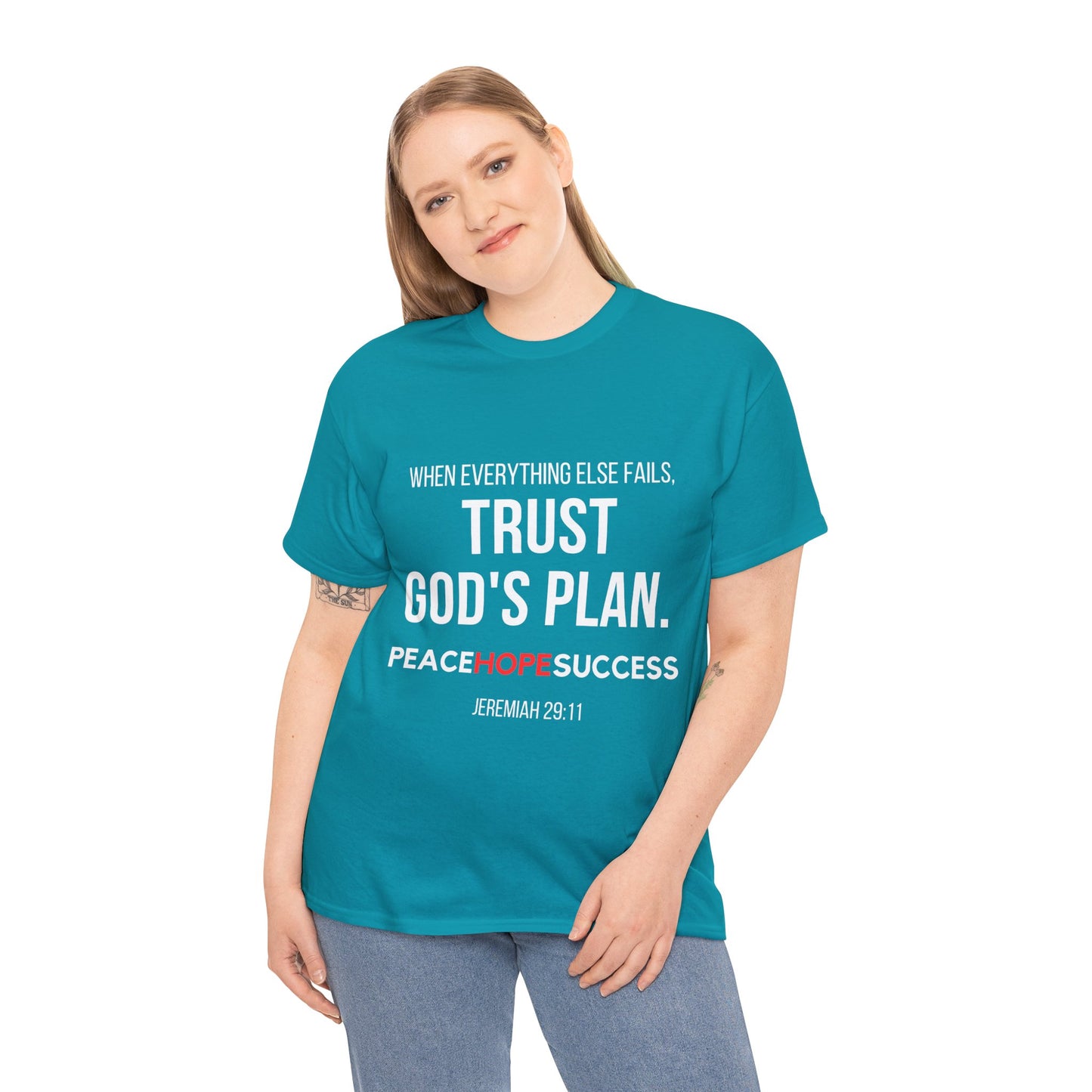 Trust God's Plan Unisex Heavy Cotton Tee