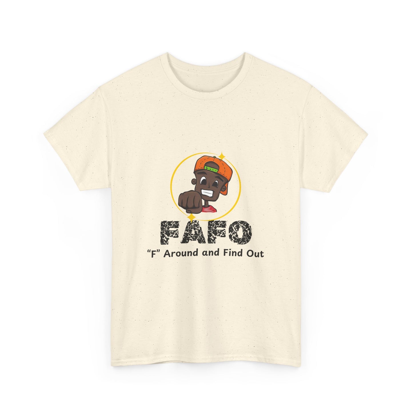 F.A.F.O. Unisex Heavy Cotton Tee - Casual Graphic T-Shirt for Fun Expression