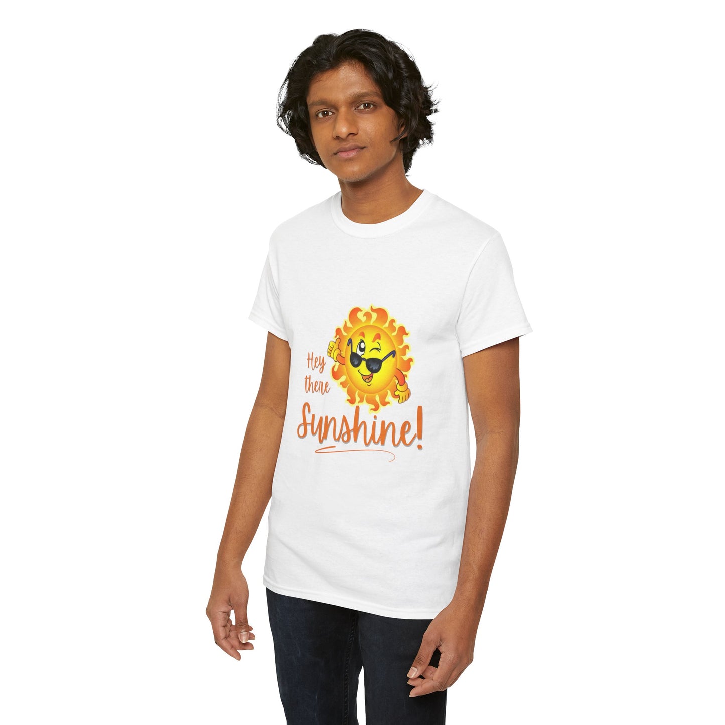 Hey Sunshine Unisex Heavy Cotton Tee