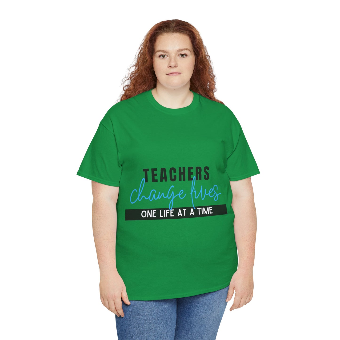 Teachers Change Lives Unisex Heavy Cotton Tee