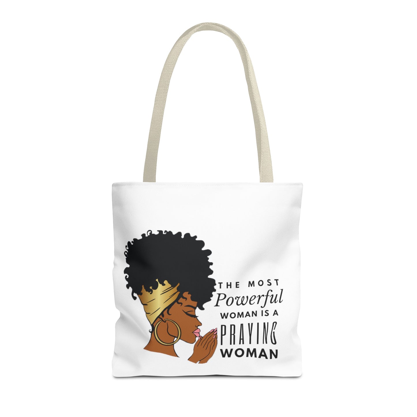 Praying Woman Tote Bag (AOP)