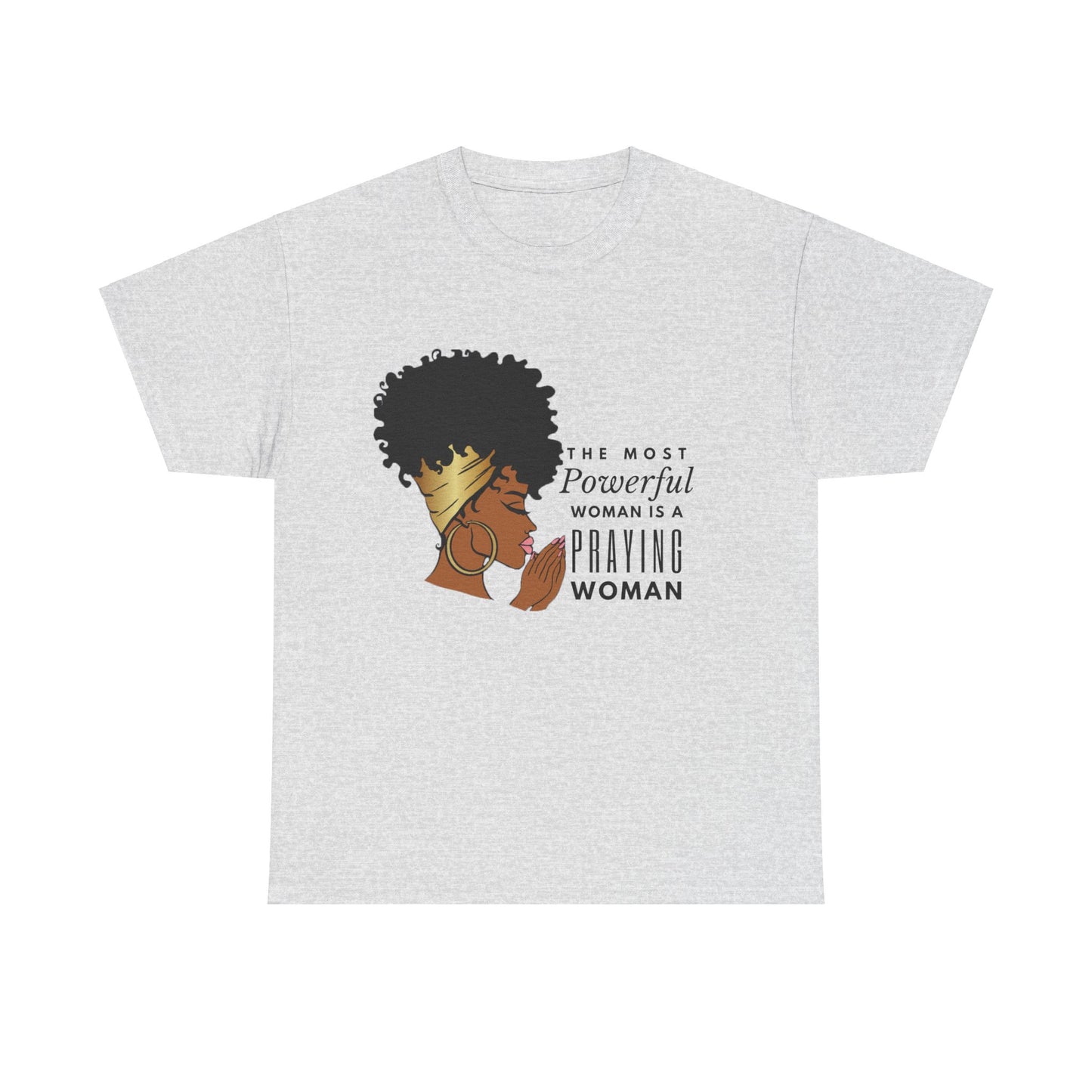 Praying Woman Unisex Heavy Cotton Tee