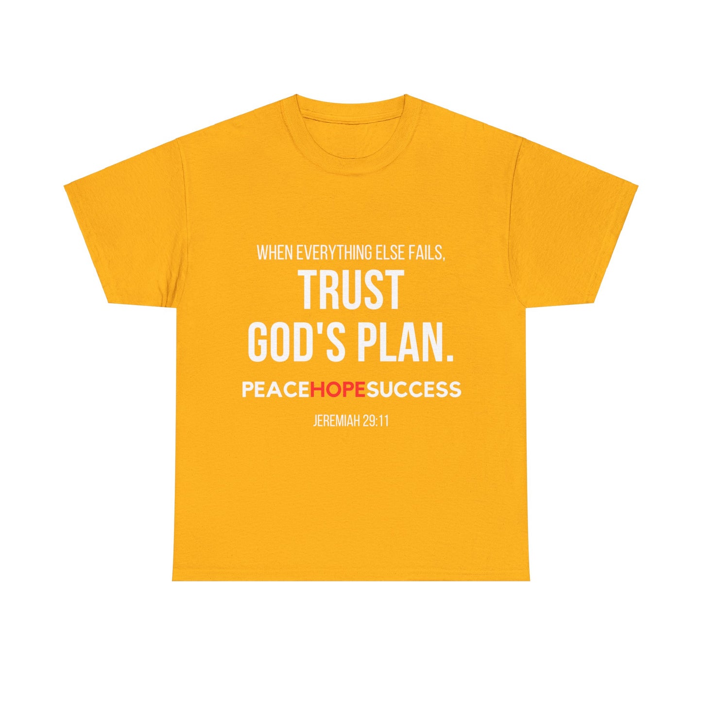 Trust God's Plan Unisex Heavy Cotton Tee