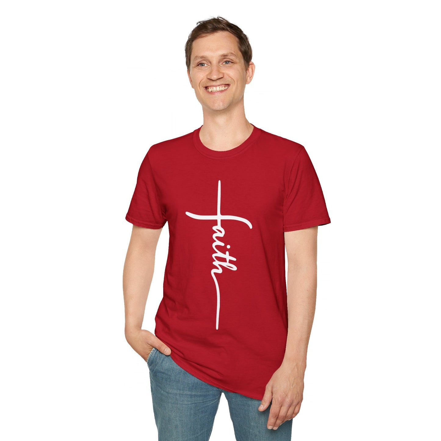 Faith Cross Unisex Softstyle T-Shirt