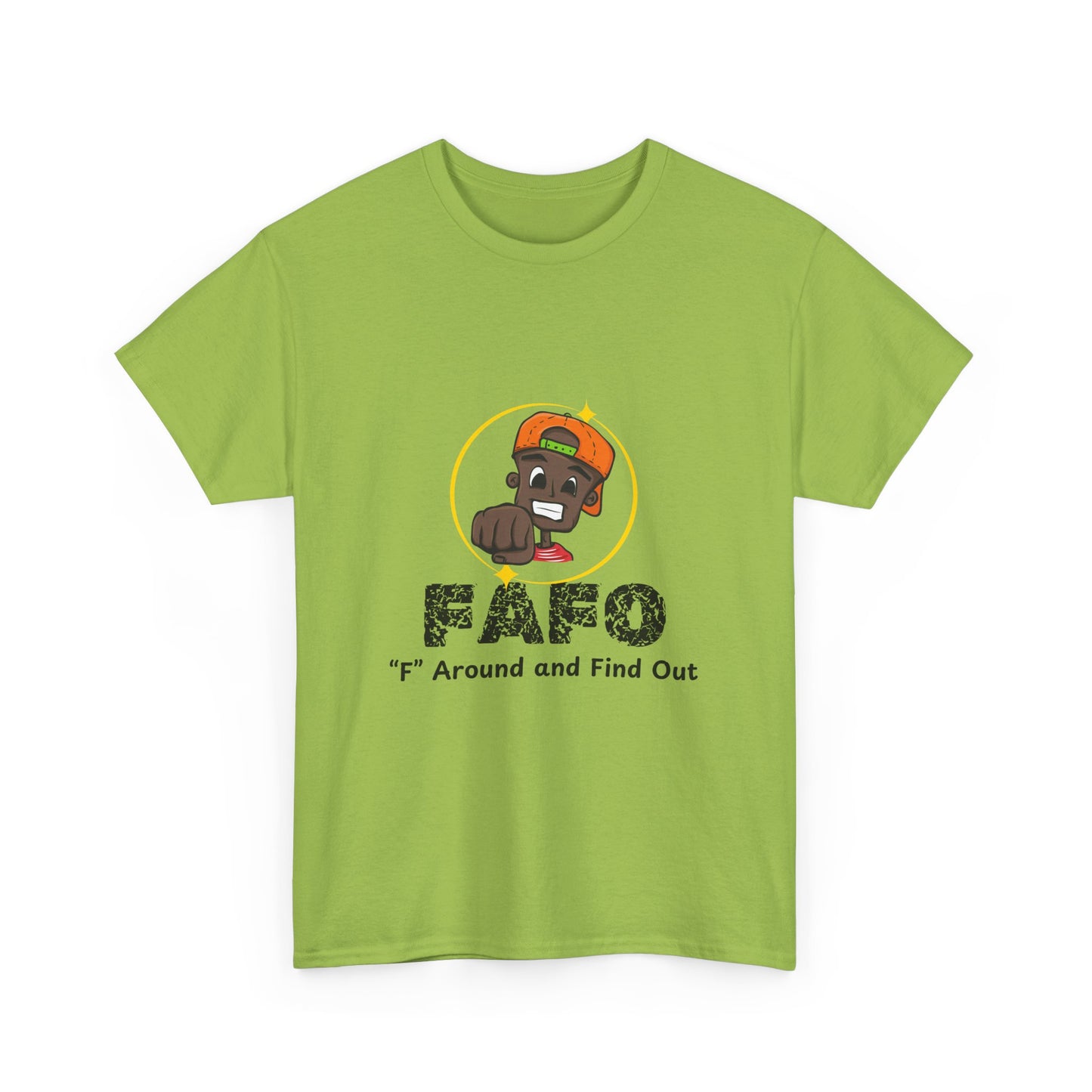 F.A.F.O. Unisex Heavy Cotton Tee - Casual Graphic T-Shirt for Fun Expression