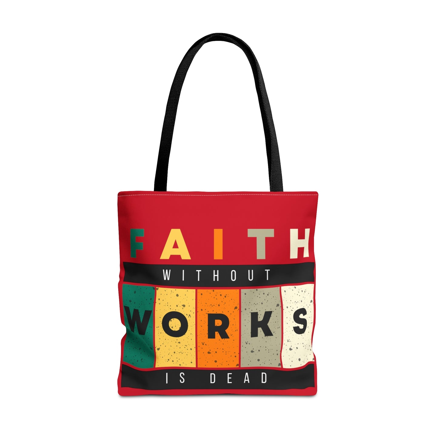 Faith Works Tote Bag (AOP)