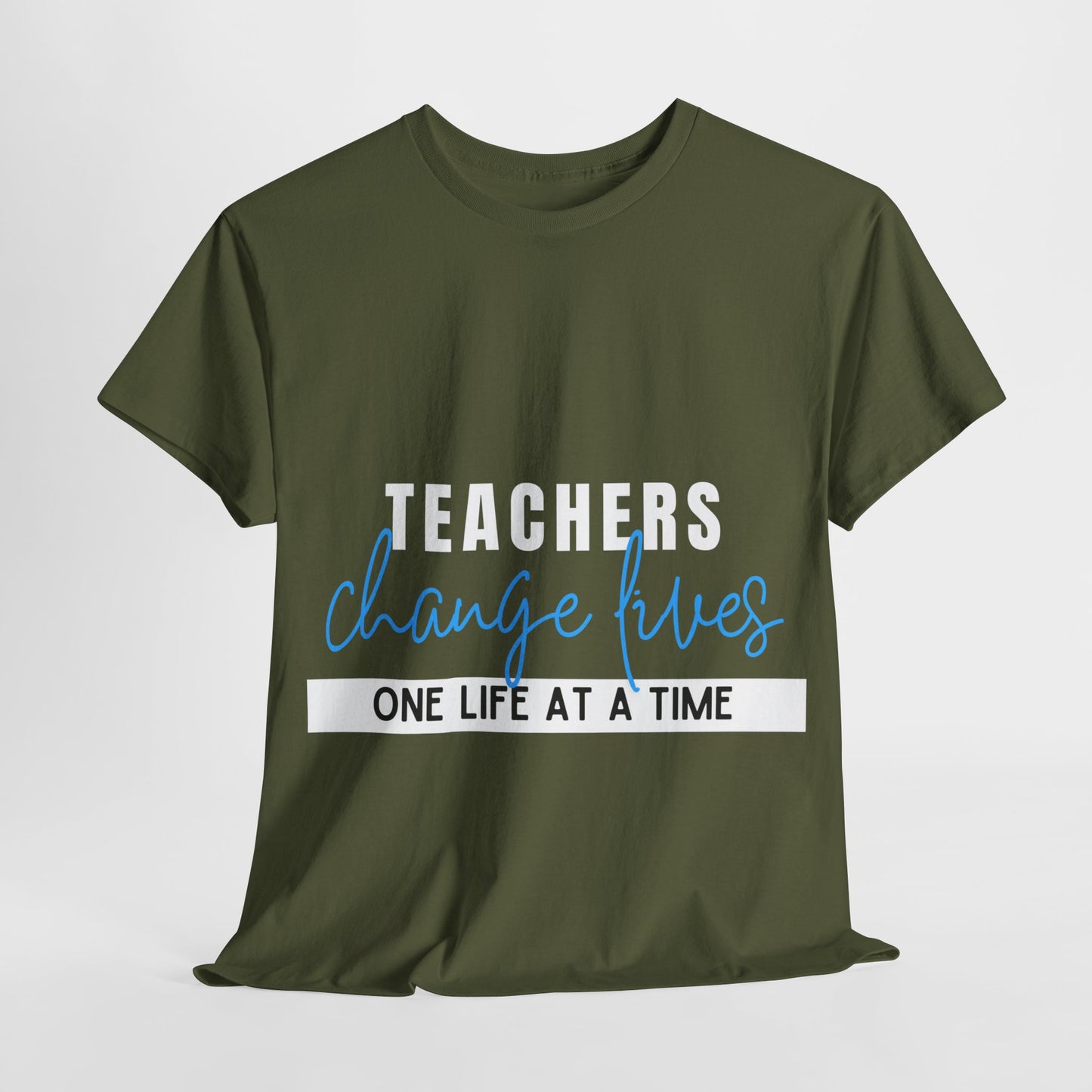 Teachers Change Lives Unisex Heavy Cotton Tee