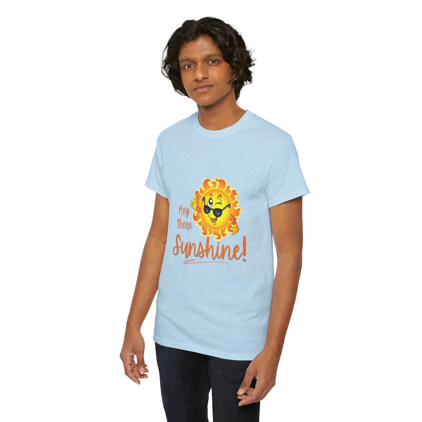 Hey Sunshine Unisex Heavy Cotton Tee