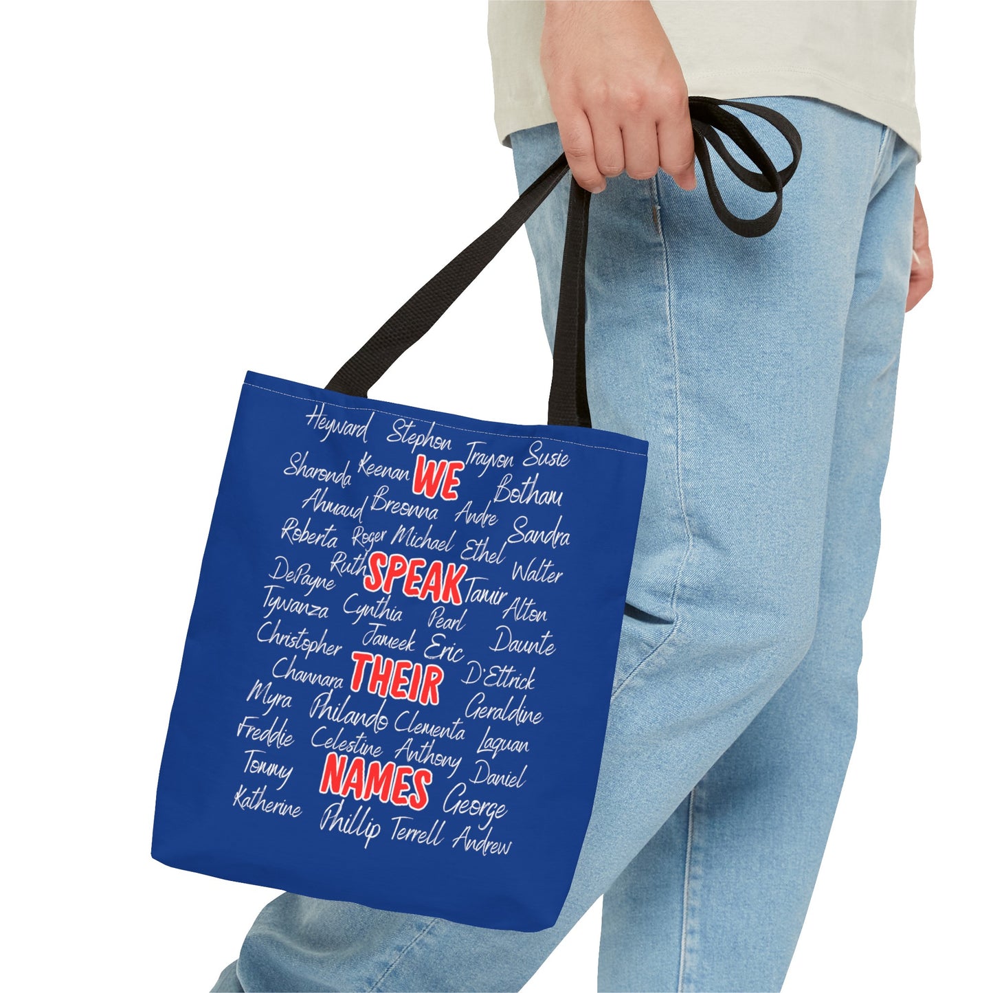 We Speak Their Names Tote Bag (AOP)