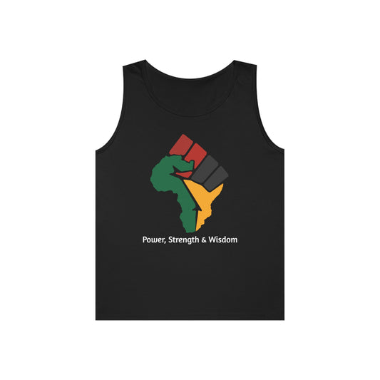 Power, Strength & Wisdom Unisex Heavy Cotton Tank Top