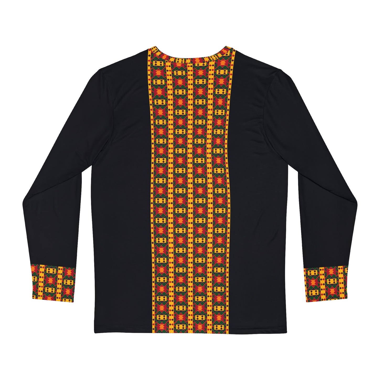 Kente Print Long Sleeve Shirt (AOP)