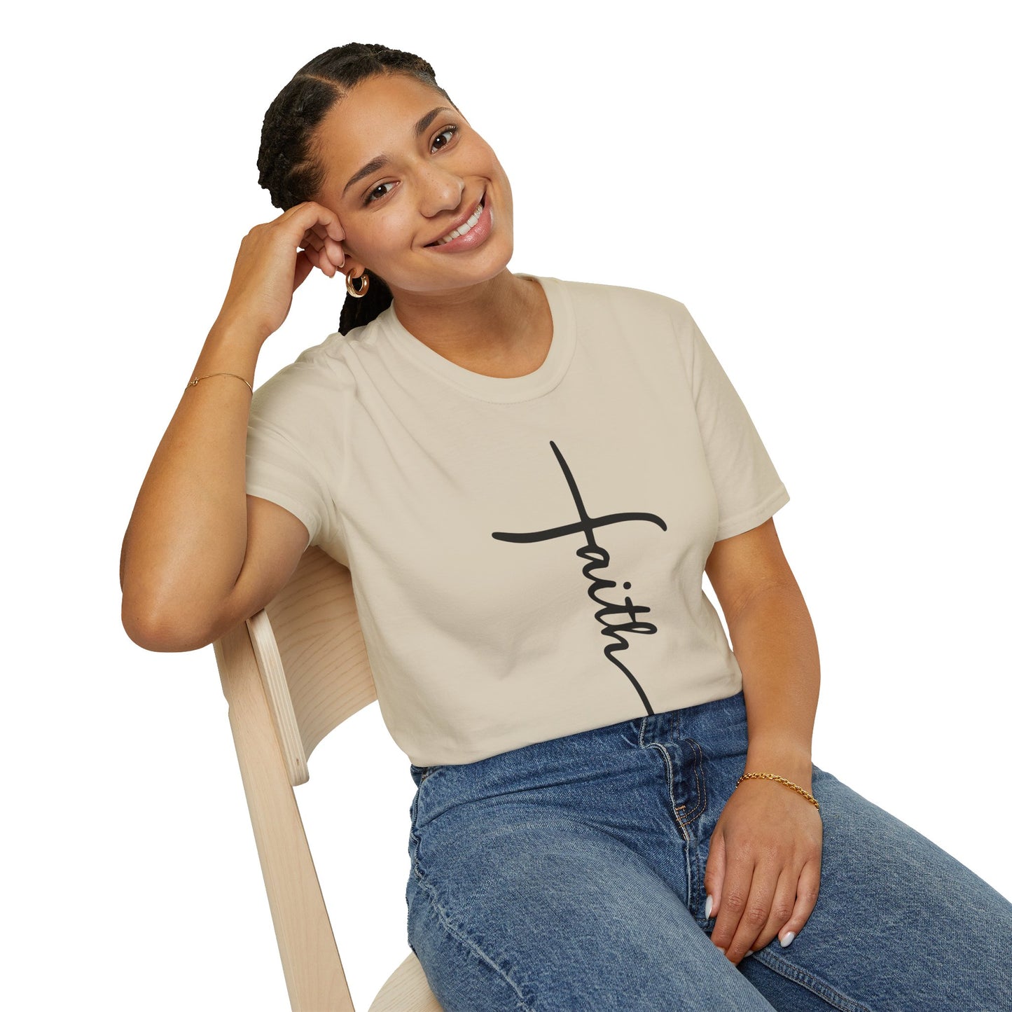 Faith Cross Unisex Softstyle T-Shirt