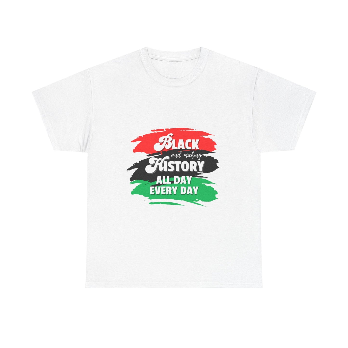 Black History Celebration Unisex Heavy Cotton Tee - All Day Every Day