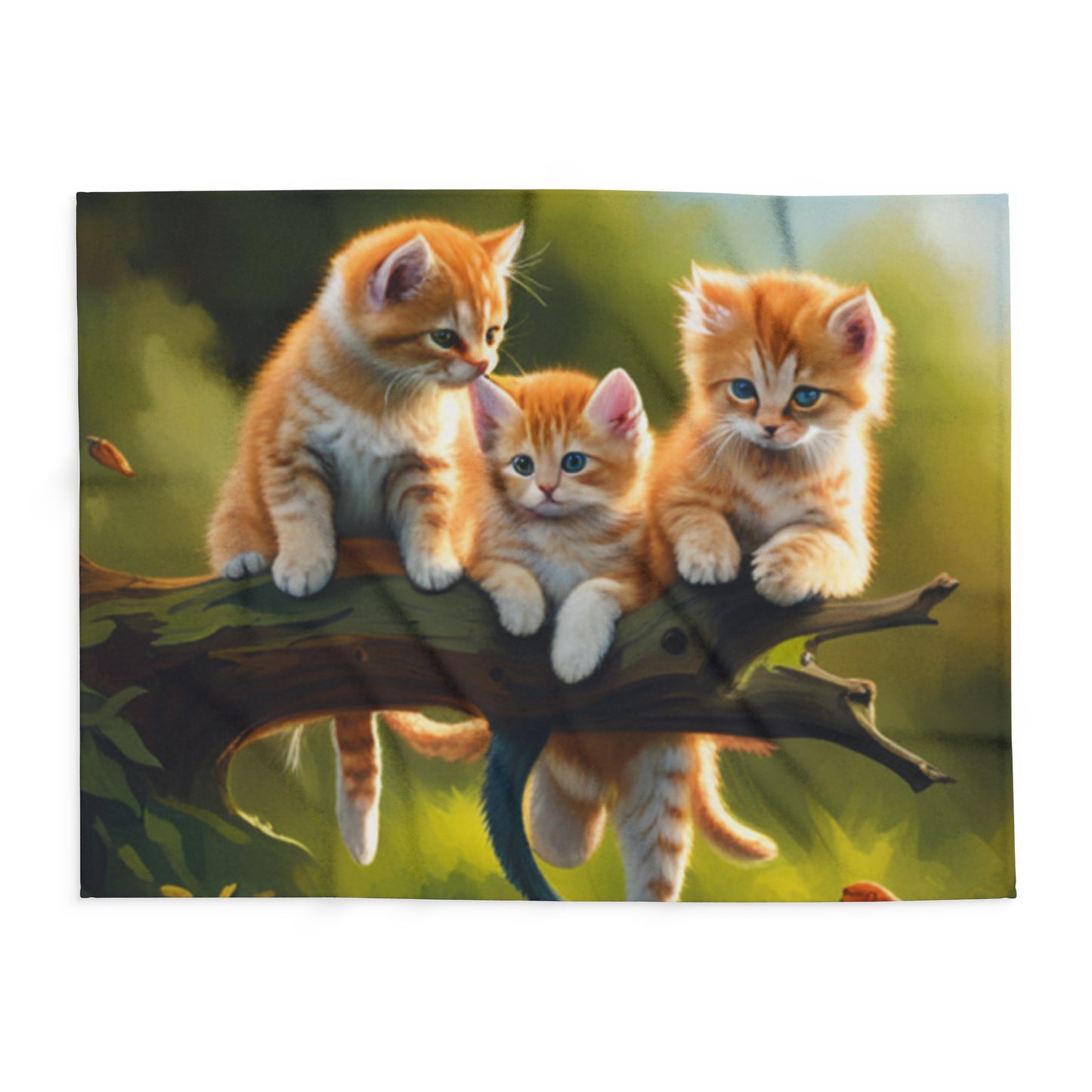 Playful Kittens Arctic Fleece Blanket