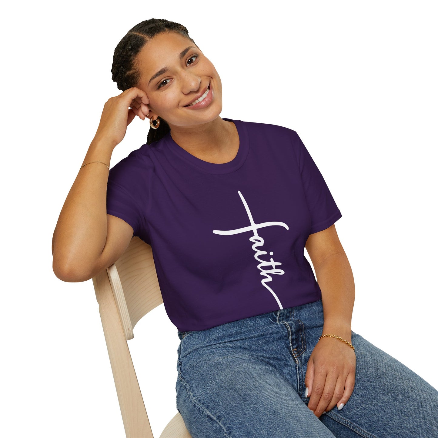 Faith Cross Unisex Softstyle T-Shirt