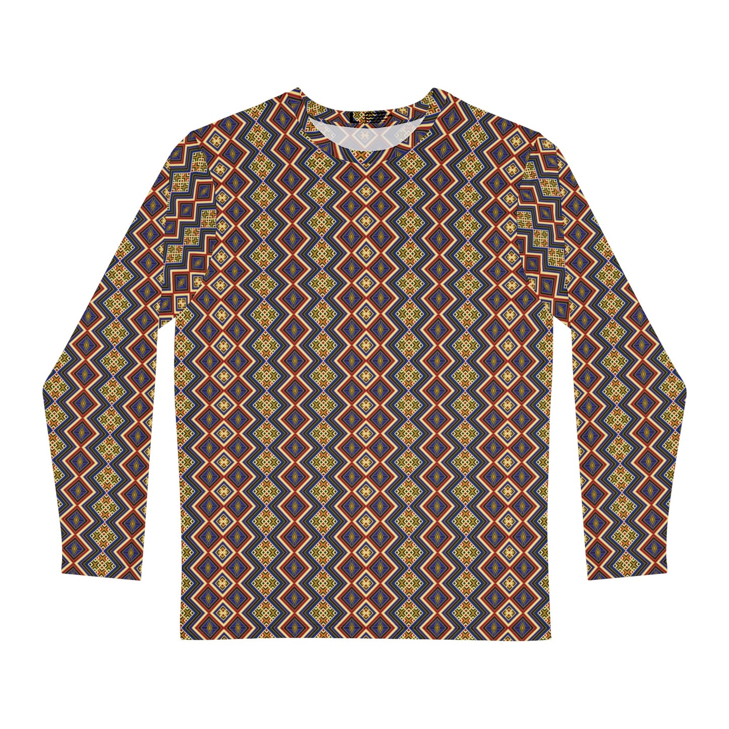 Kente Print Long Sleeve Shirt (AOP)