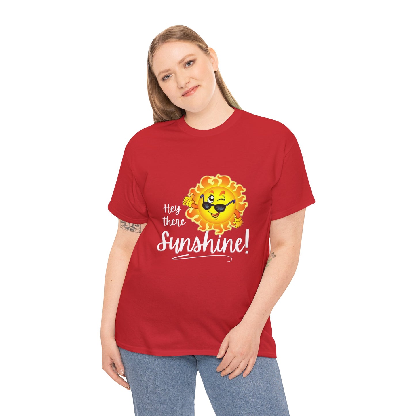 Hey Sunshine Unisex Heavy Cotton Tee