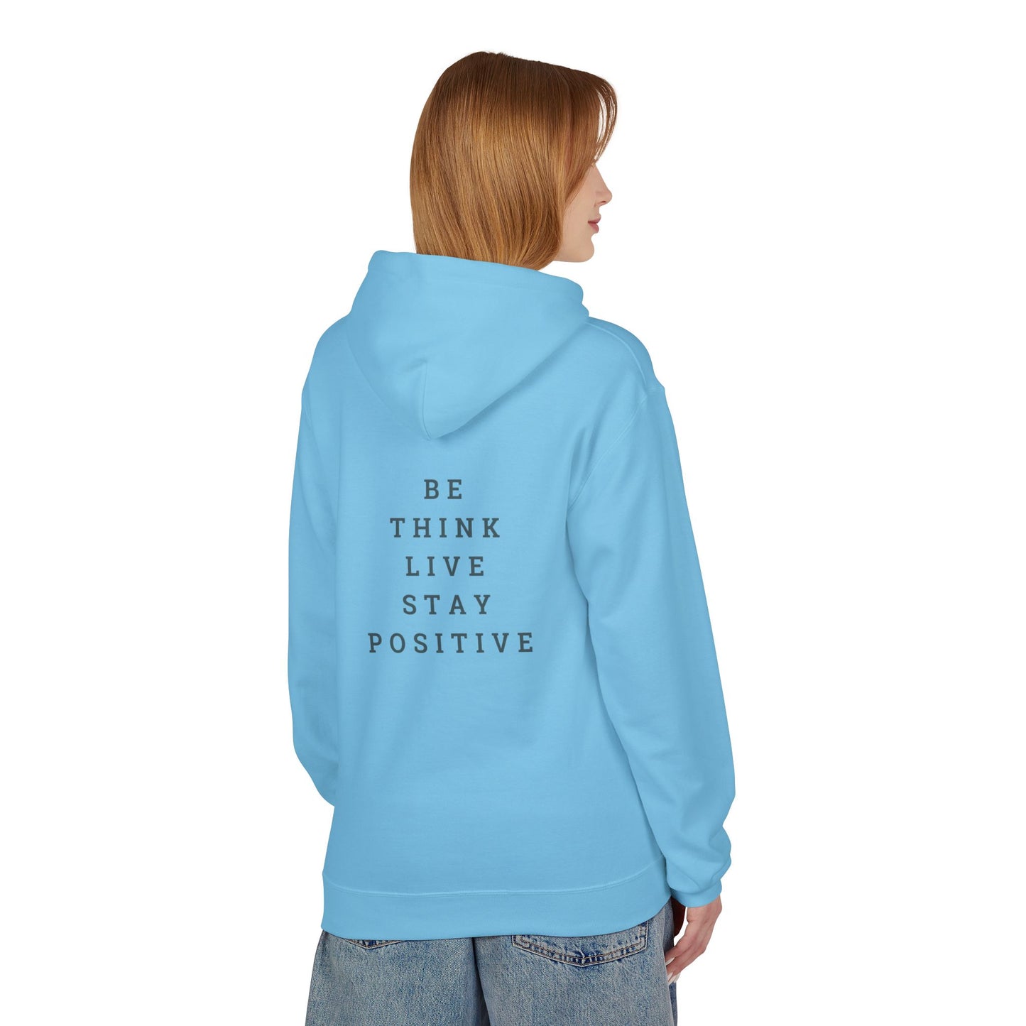 Positive Vibes Unisex Fleece Hoodie - Enjoy Life & Stay Positive