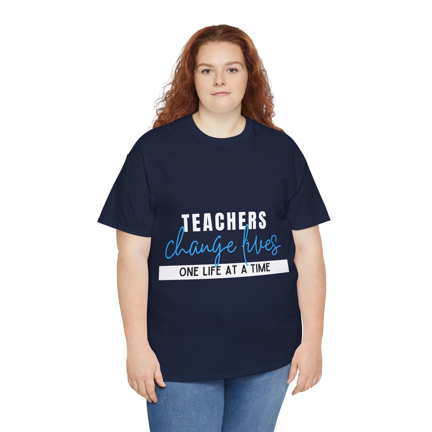 Teachers Change Lives Unisex Heavy Cotton Tee