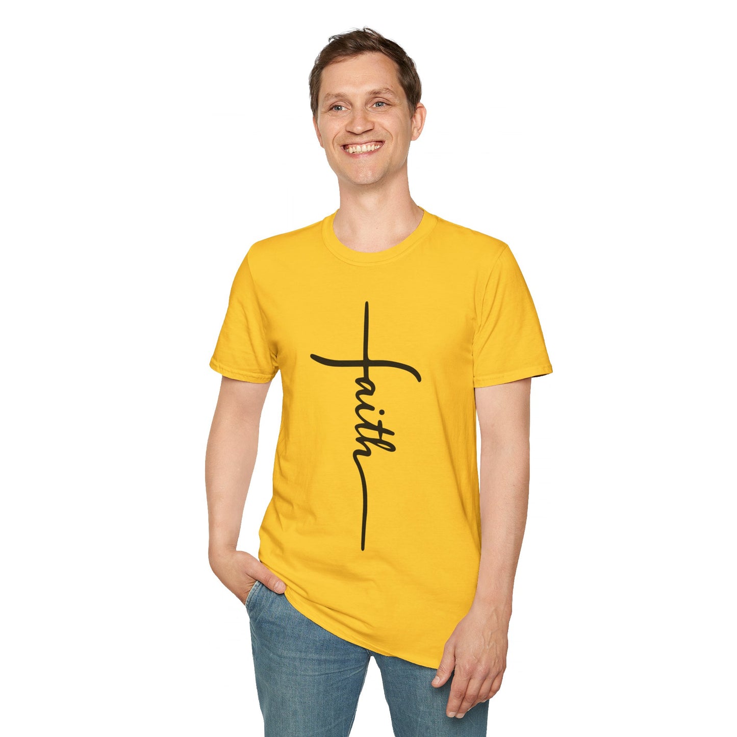Faith Cross Unisex Softstyle T-Shirt