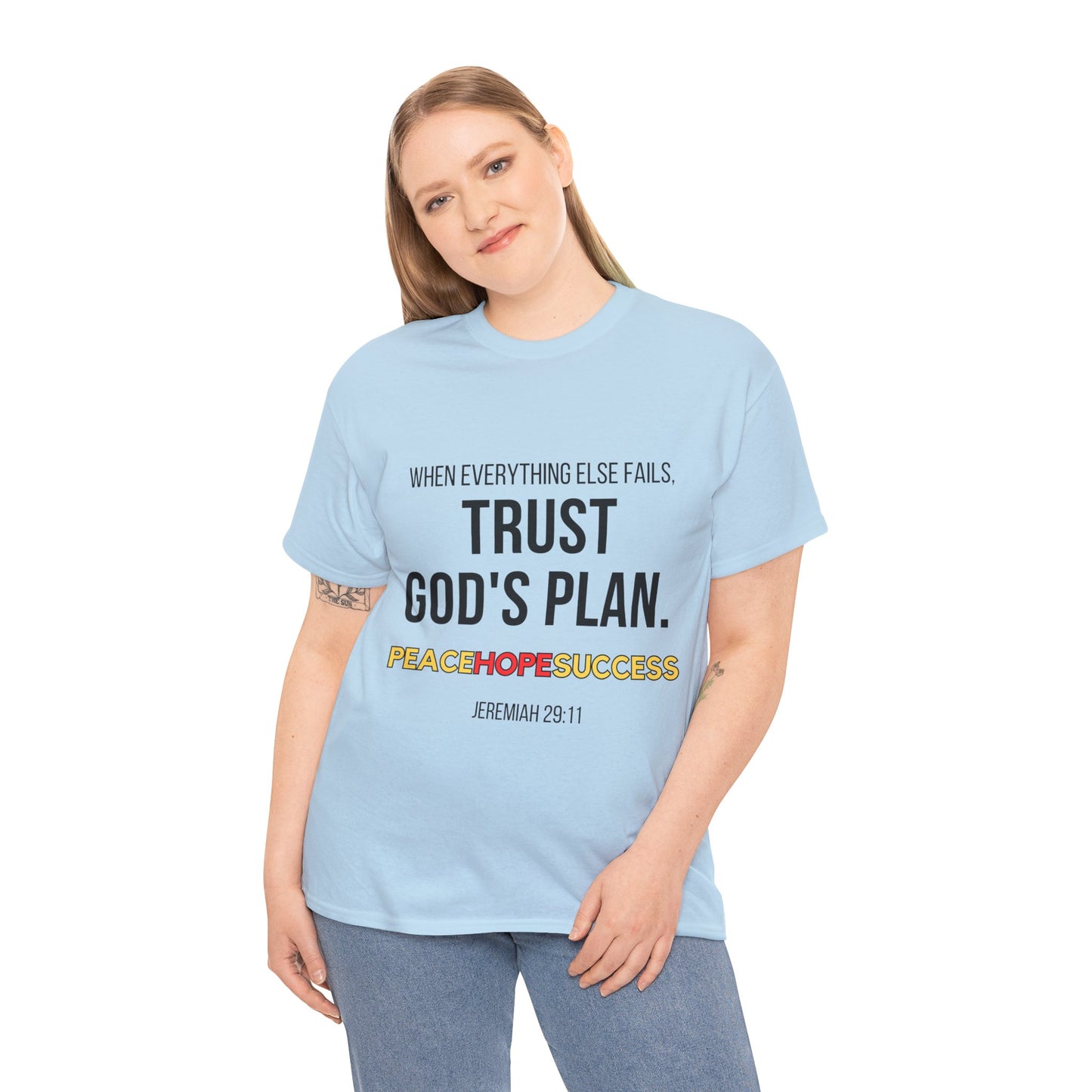 Trust God's Plan Unisex Heavy Cotton Tee