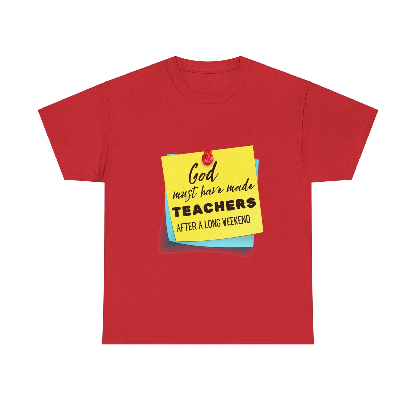 Teacher Series - God Made Teachers Unisex Heavy Cotton Tee