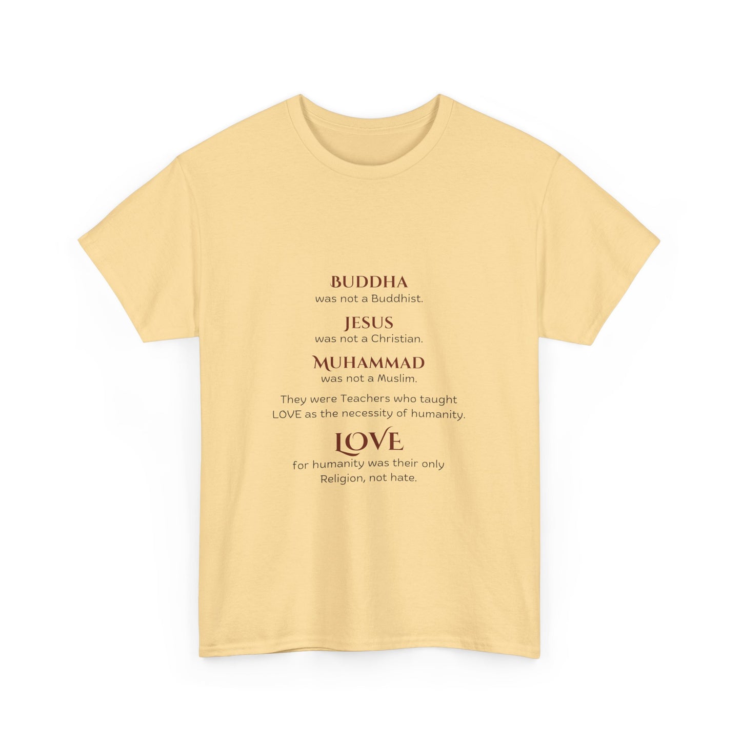 Love is Our Religion Unisex Heavy Cotton Tee