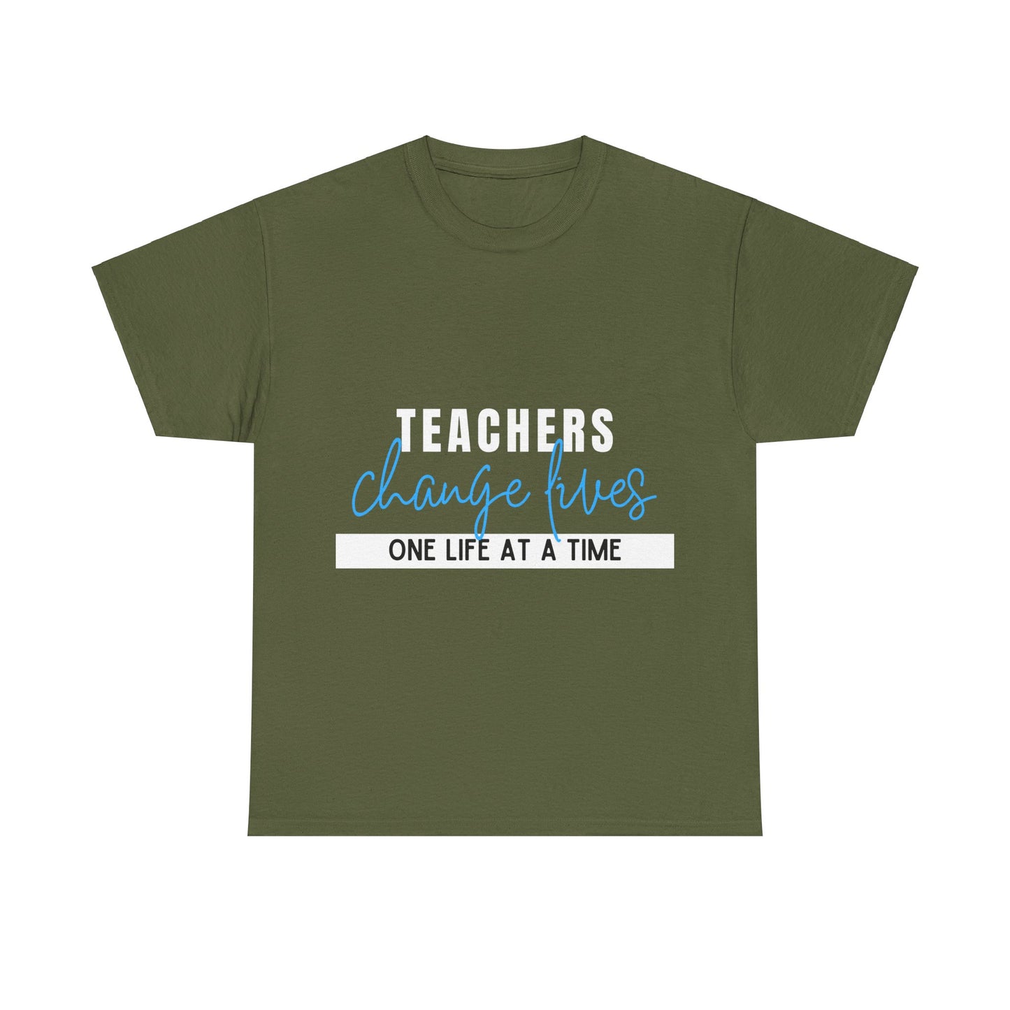 Teachers Change Lives Unisex Heavy Cotton Tee