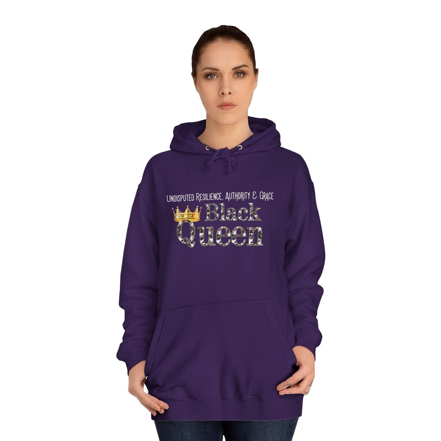 Black Queen Unisex College Hoodie