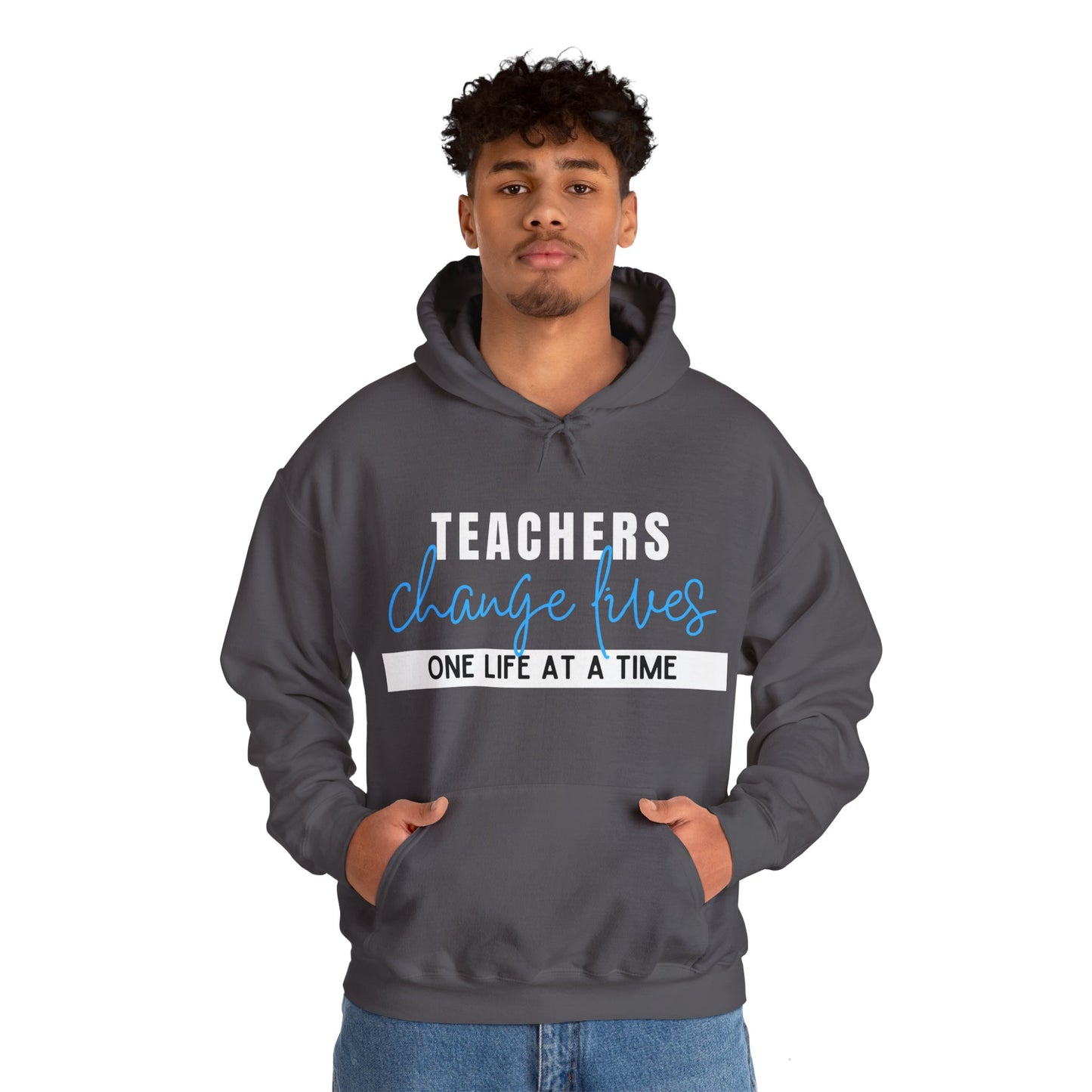 Teachers Change Lives Unisex Heavy Blend™ Hooded Sweatshirt