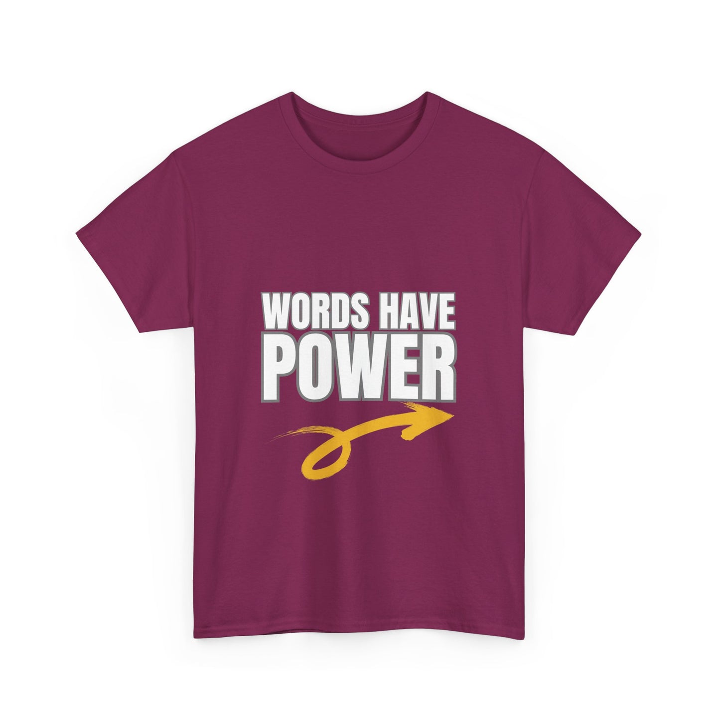 Words Have Power (Garvey) - Unisex Heavy Cotton Tee