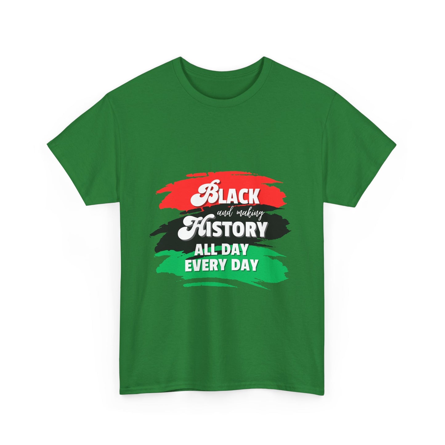 Black History Celebration Unisex Heavy Cotton Tee - All Day Every Day