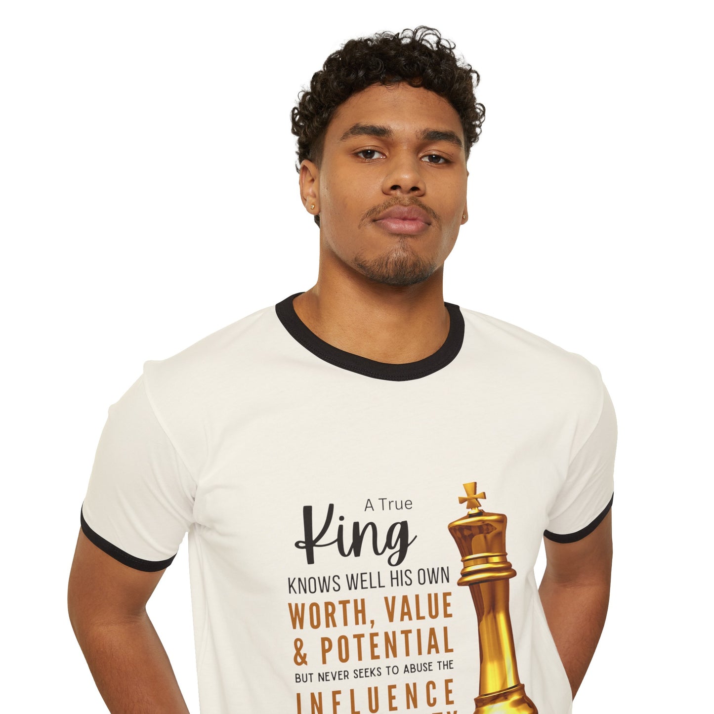 True King Unisex Cotton Ringer T-Shirt