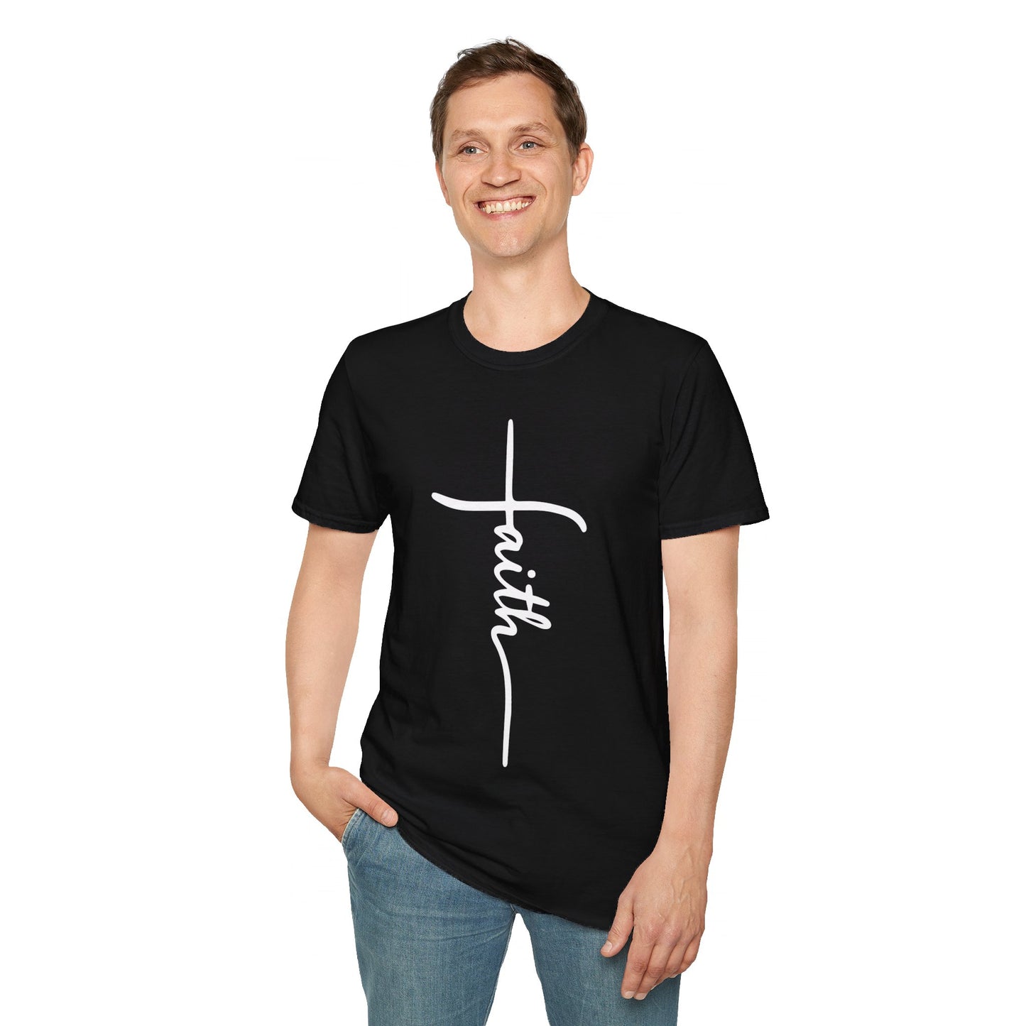 Faith Cross Unisex Softstyle T-Shirt