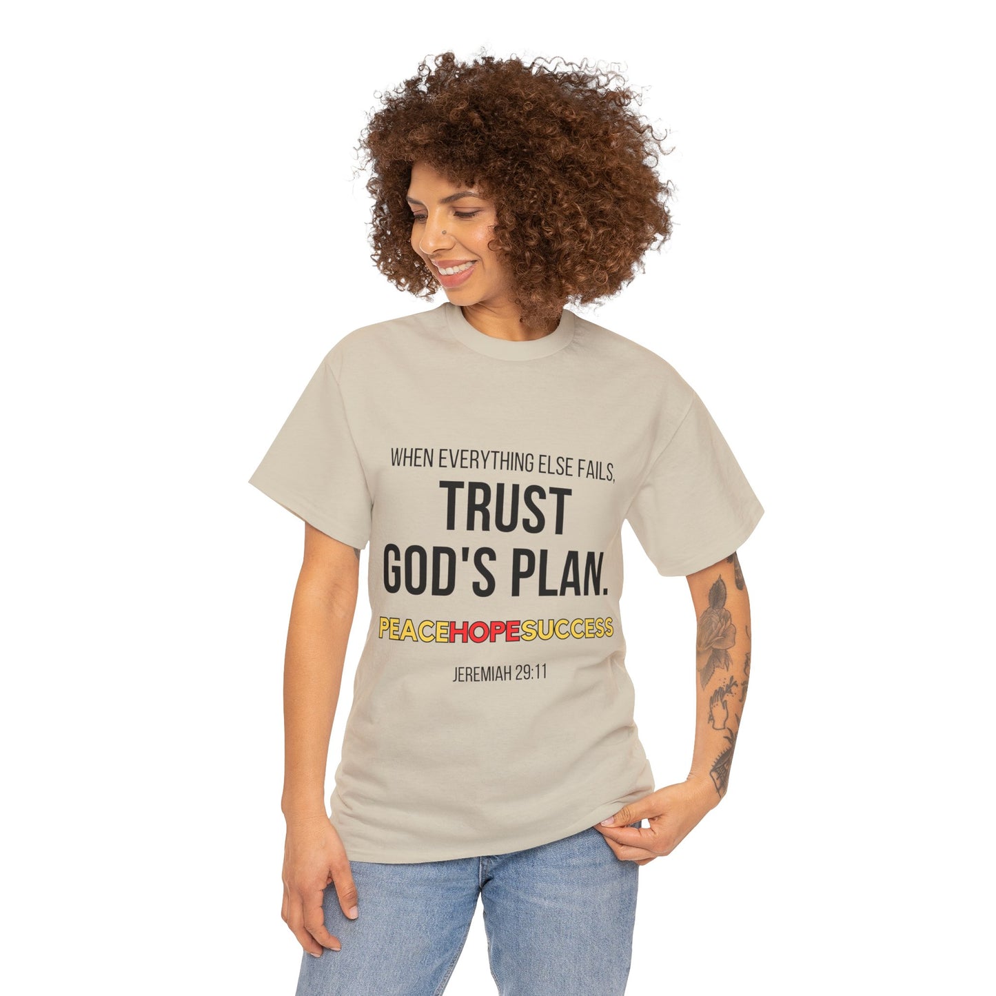 Trust God's Plan Unisex Heavy Cotton Tee