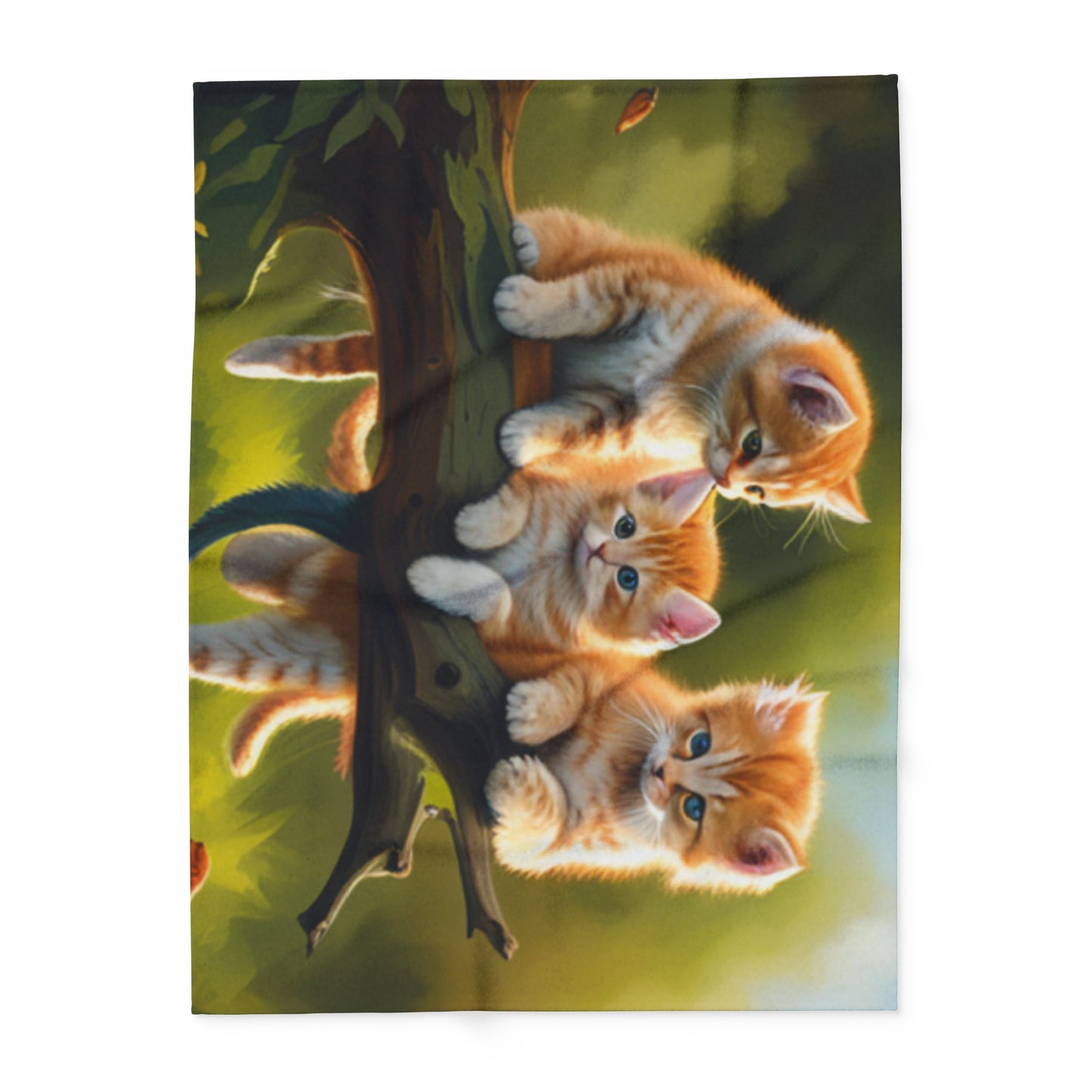 Playful Kittens Arctic Fleece Blanket