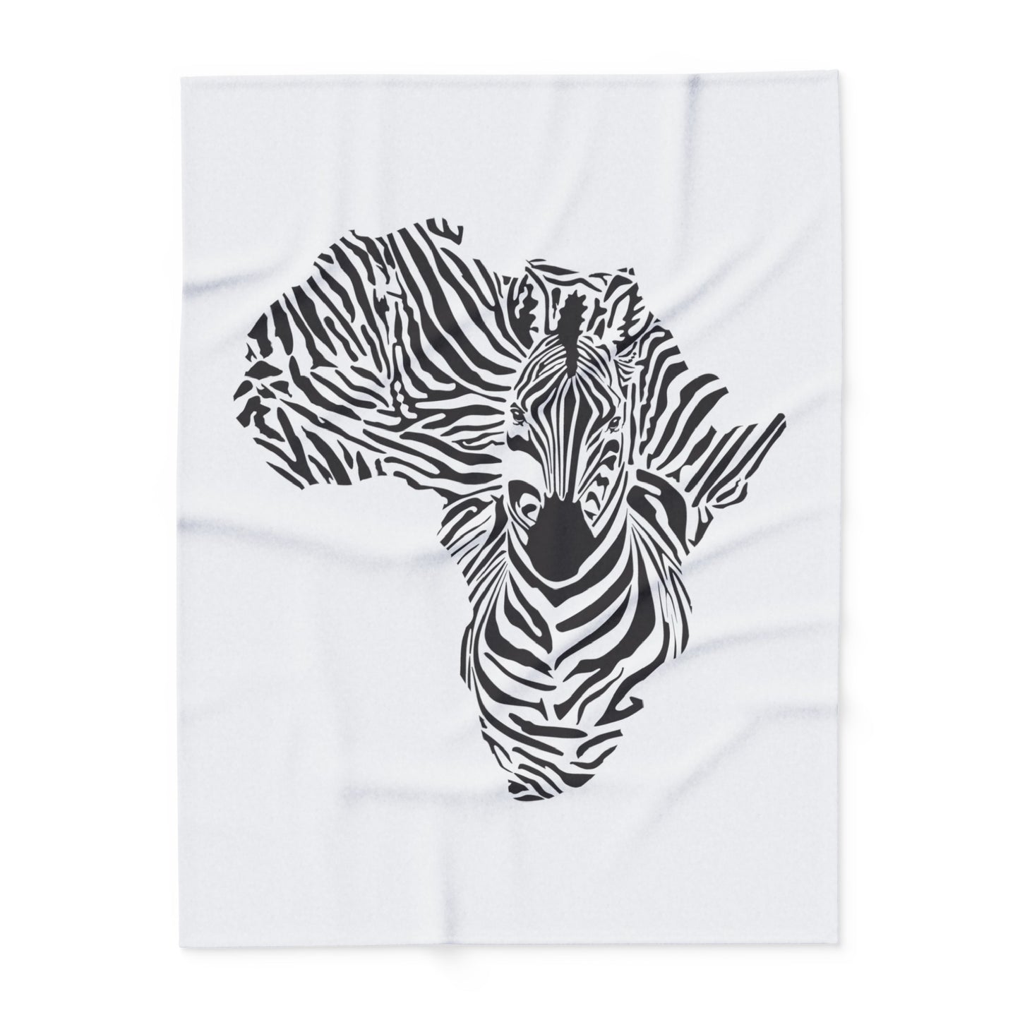 African Zebra Print Arctic Fleece Blanket