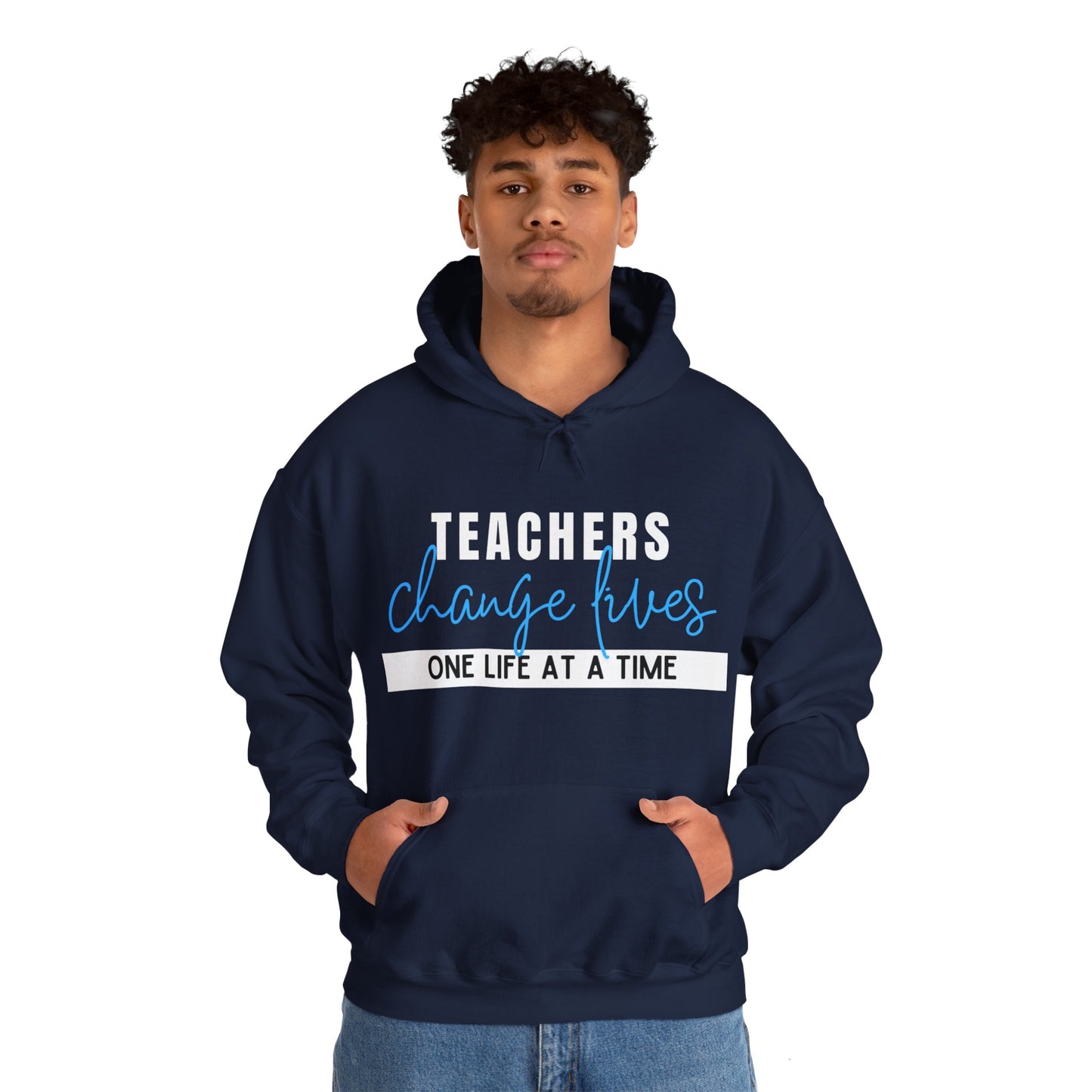 Teachers Change Lives Unisex Heavy Blend™ Hooded Sweatshirt