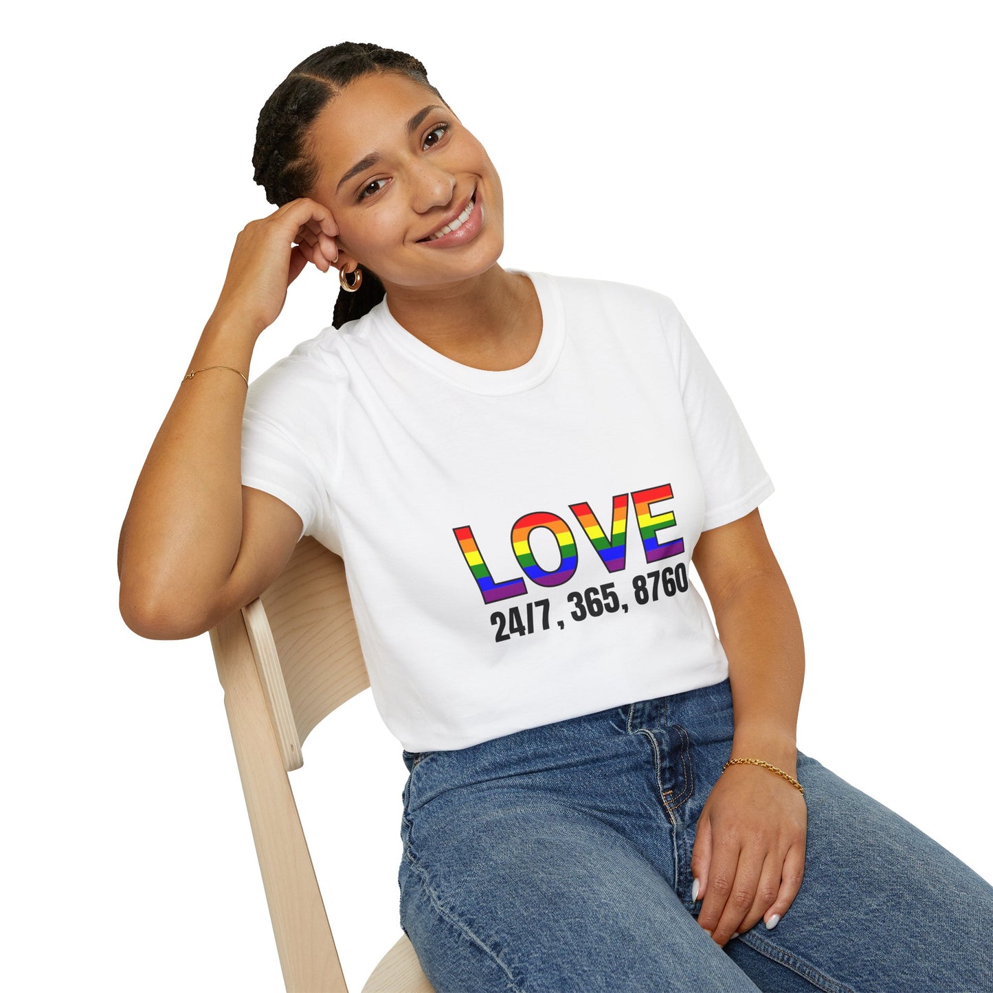 Unisex Love T-Shirt | Pride, LGBTQ+ Gift, Everyday Wear, Casual Fashion, Rainbow Tee