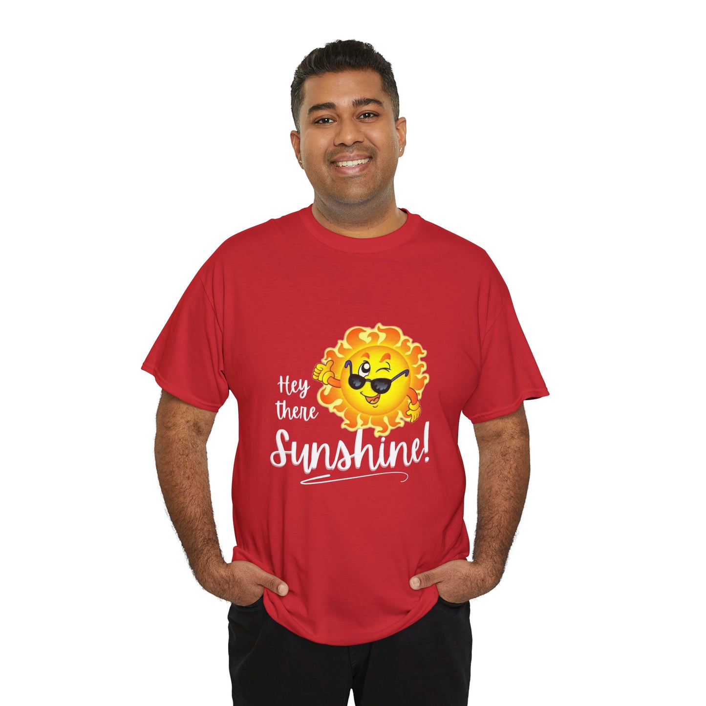 Hey Sunshine Unisex Heavy Cotton Tee