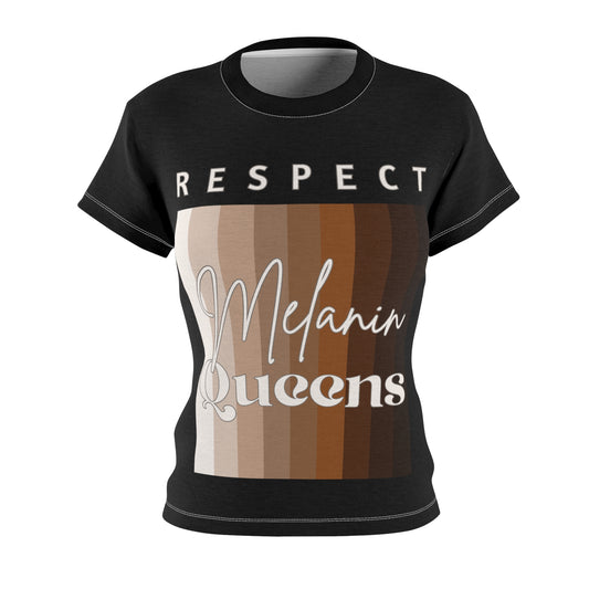 Melanin Queens Women's Cut & Sew Tee (AOP)